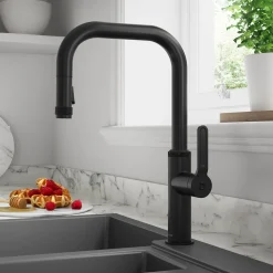 Clearwater Pioneer WRAS Approved Single Lever Industrial-Style Mono Pull Out Spray Kitchen Mixer Tap