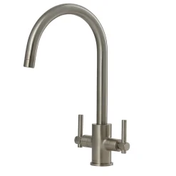 Clearwater Rococo WRAS Approved Twin Lever Mono Kitchen Mixer with Swivel Spout
