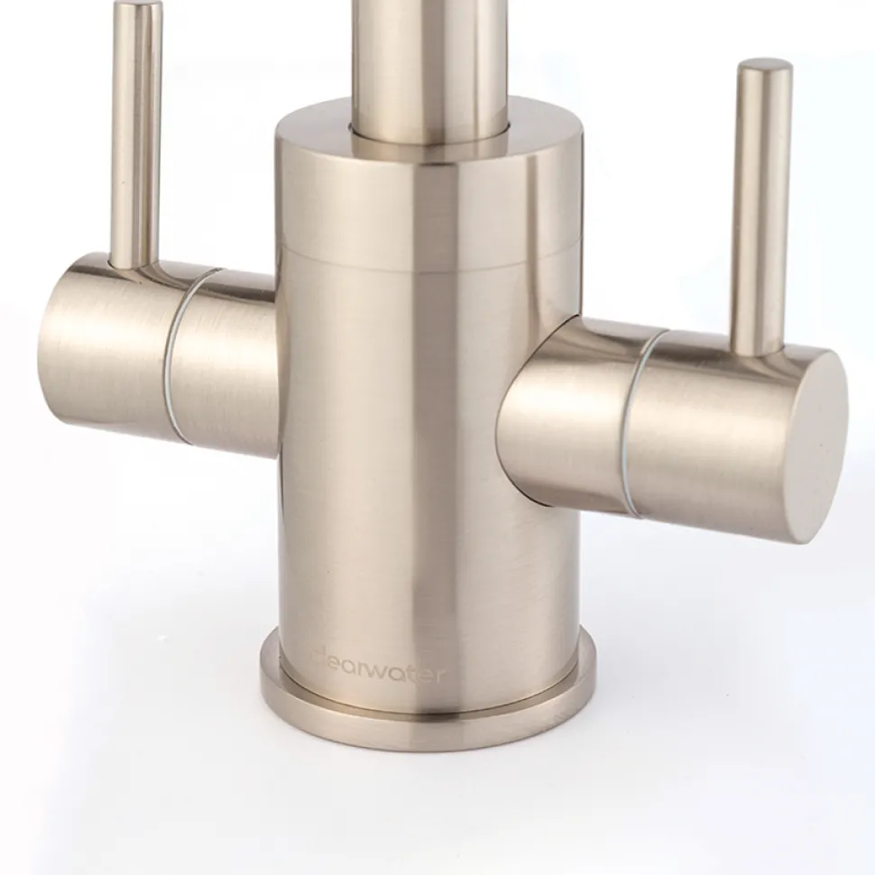Clearwater Savita WRAS Approved Twin Lever Mono Kitchen Mixer with 'Twist & Spray' Spout