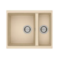 Clearwater Siena 1.5 Bowl Granite Composite Undermount Kitchen Sink & Waste - 555 x 460mm