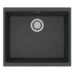 Clearwater Siena 1 Bowl Granite Composite Inset or Undermount Kitchen Sink & Waste - 530 x 460mm