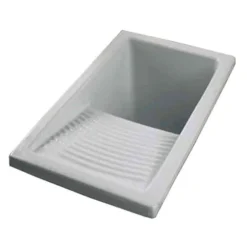 Clearwater Small White Ceramic Laundry Sink - 395 x 610mm