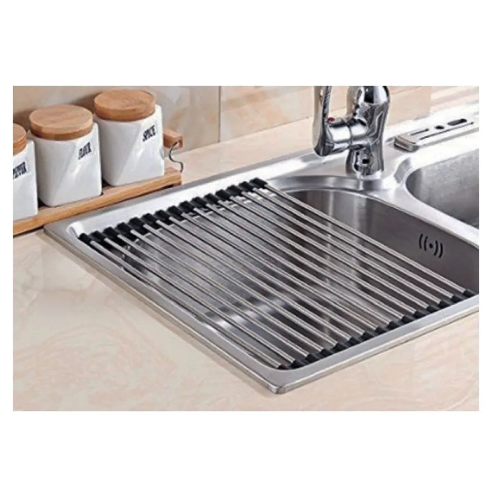 Clearwater Stainless Steel Roll Mat Sink Drainer - 300 x 430mm