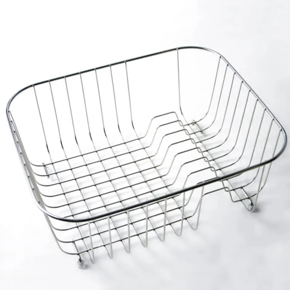 Clearwater Stainless Steel Wire Basket with Plate Rack for Ocean 3 Sink