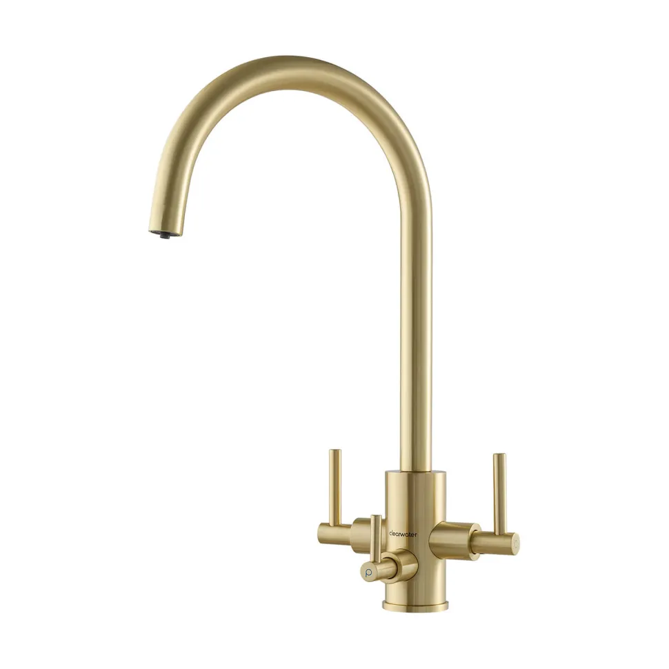 Clearwater Stella Triple Lever Mono Kitchen Mixer and Cold Filtered Water Tap