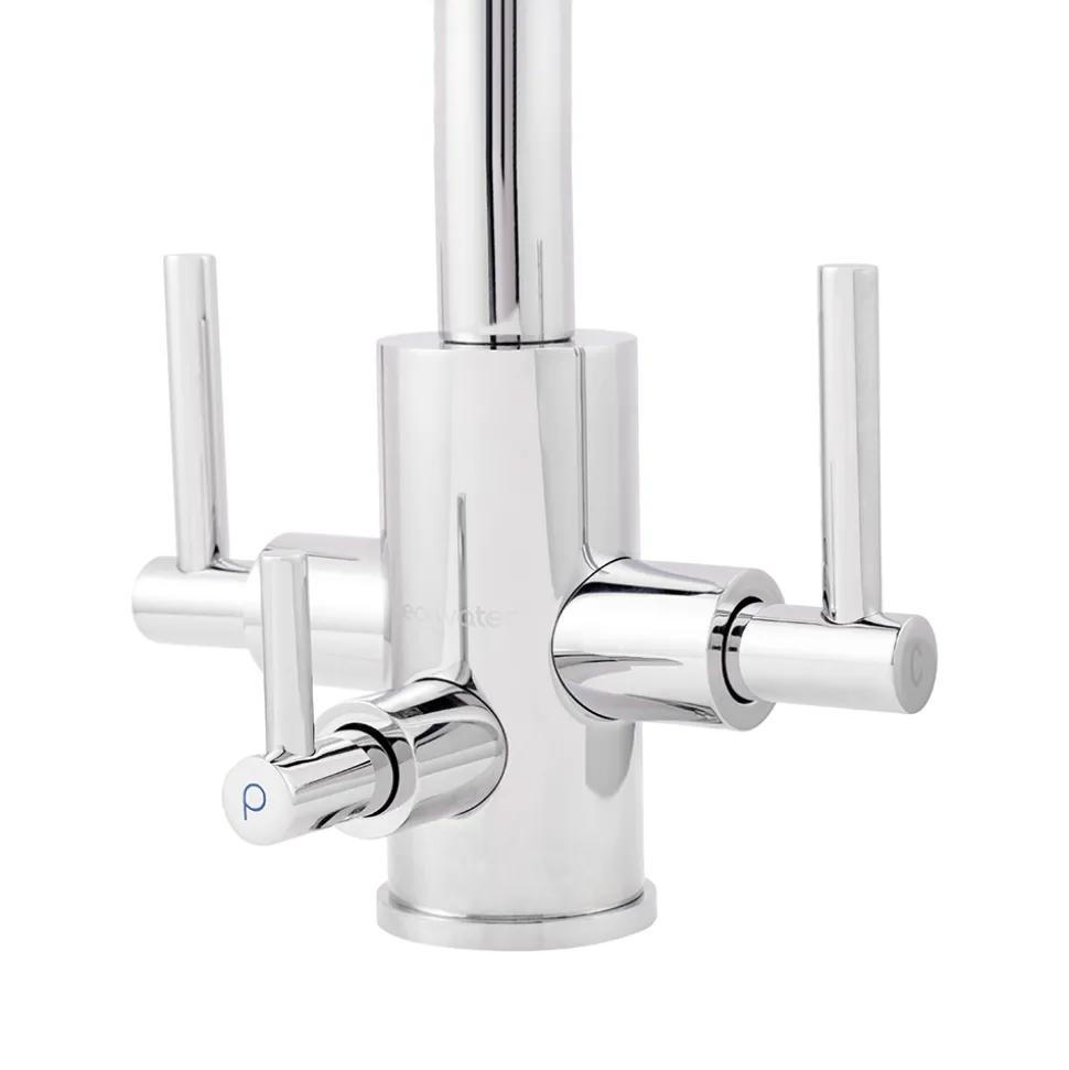 Clearwater Stella Triple Lever Mono Kitchen Mixer and Cold Filtered Water Tap