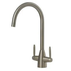 Clearwater Tutti Twin Lever Mono Sink Mixer with Swivel Spout