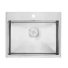 Clearwater Urban 1 Bowl Brushed Stainless Steel Kitchen Sink & Waste Kit - 660 x 515mm