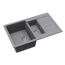 Clearwater Vesta 1.5 Bowl Kitchen Sink with Reversible Drainer - 800 x 500mm