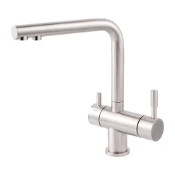 Clearwater Zuben Filtered Mono Kitchen Mixer with Swivel Spout and Ultrapure Cartridge - Stainless Steel