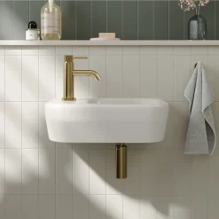 Cooper Wall Hung Cloakroom Basin - 360 x 215mm