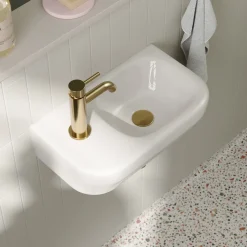 Cooper Wall Hung Cloakroom Basin - 360 x 215mm