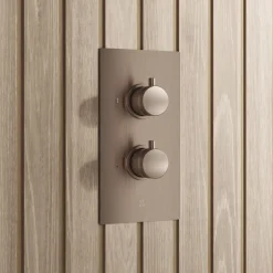 Core Concealed Thermostatic Valve, Fixed Head & Shower Handset Kit