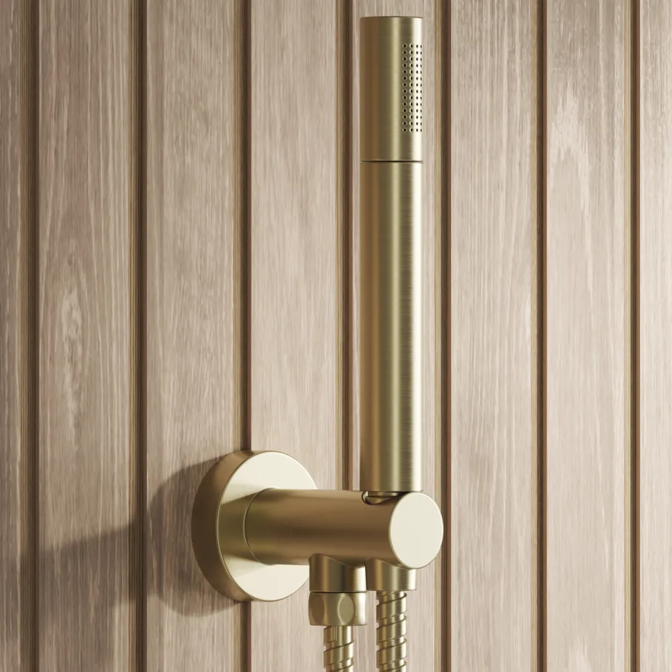 Core Concealed Thermostatic Valve, Fixed Head & Shower Handset Kit