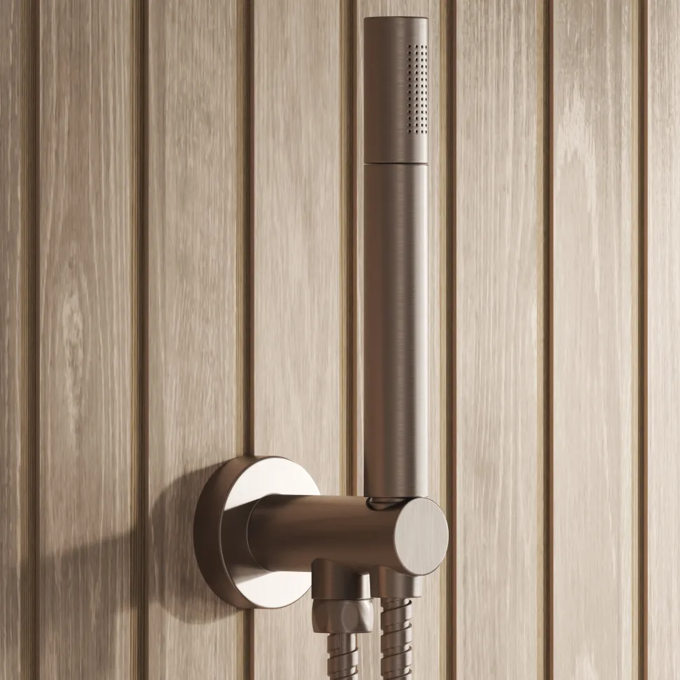 Core Concealed Thermostatic Valve, Fixed Head & Shower Handset Kit