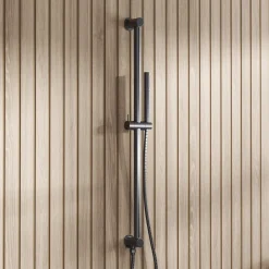 Core Concealed Thermostatic Valve, Fixed Head & Shower Rail Kit