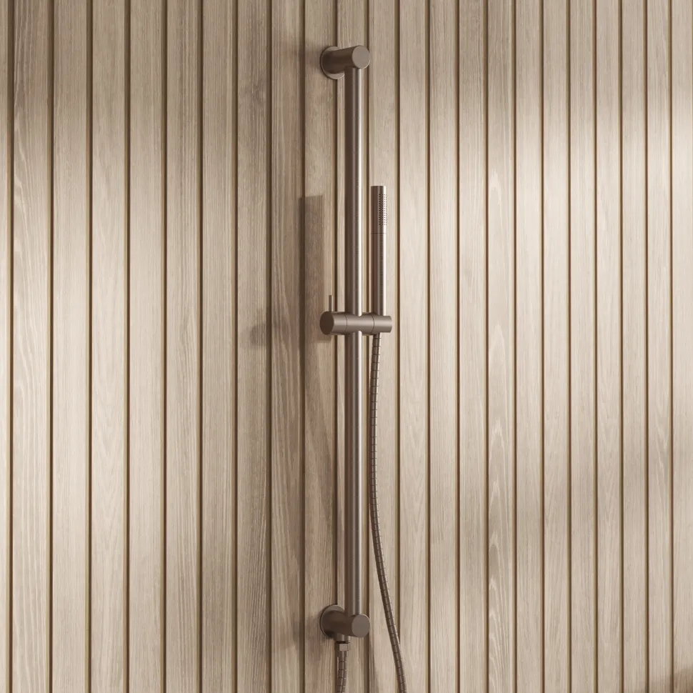 Core Concealed Thermostatic Valve, Fixed Head & Shower Rail Kit