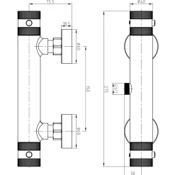 Core Exposed Thermostatic Bar Shower Valve