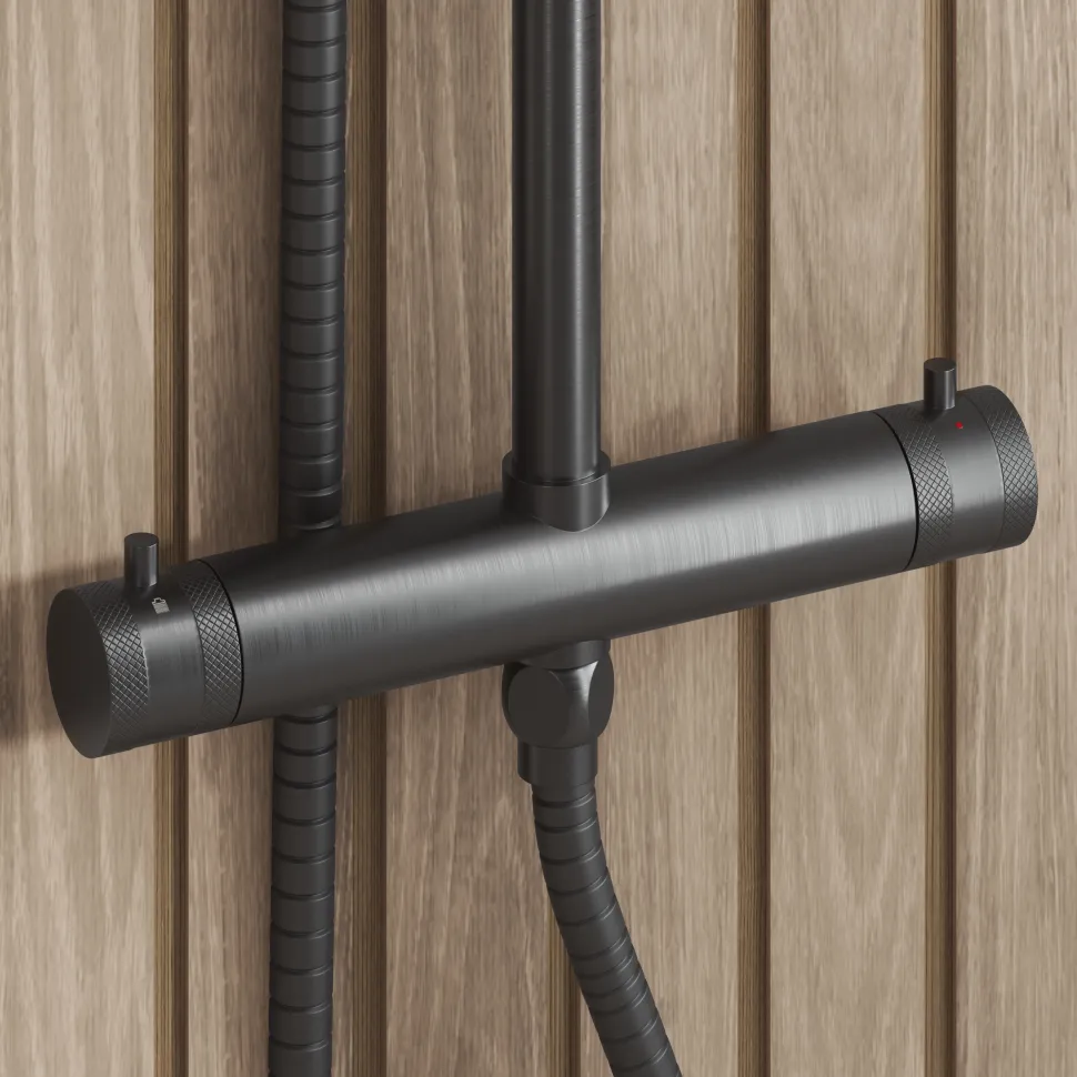 Core Exposed Thermostatic Rigid Riser Shower Kit