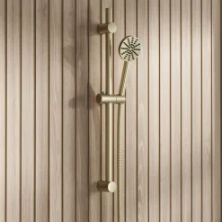Core Fluted Slide Rail Shower Kit, Shower Handset & Hose