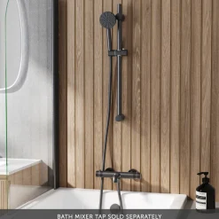 Core Fluted Slide Rail Shower Kit, Shower Handset & Hose