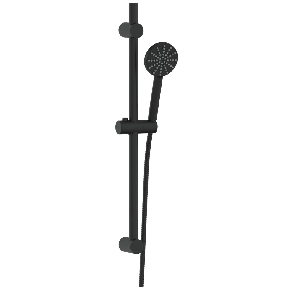 Core Fluted Slide Rail Shower Kit, Shower Handset & Hose