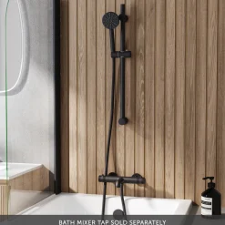 Core Fluted Slide Rail Shower Kit, Shower Handset & Hose