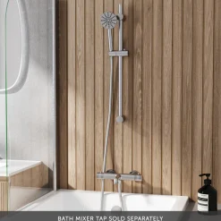 Core Fluted Slide Rail Shower Kit, Shower Handset & Hose