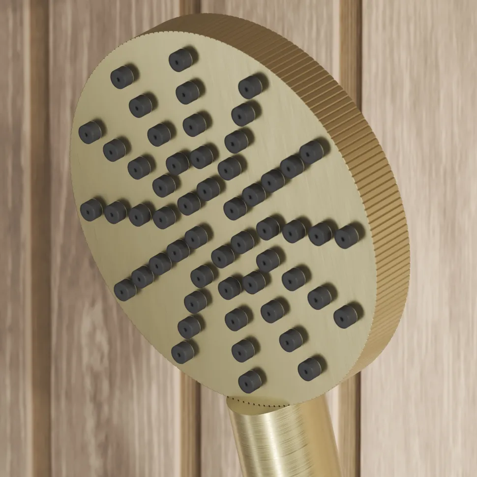 Core Fluted Slide Rail Shower Kit, Shower Handset & Hose