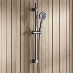 Core Fluted Slide Rail Shower Kit, Shower Handset & Hose