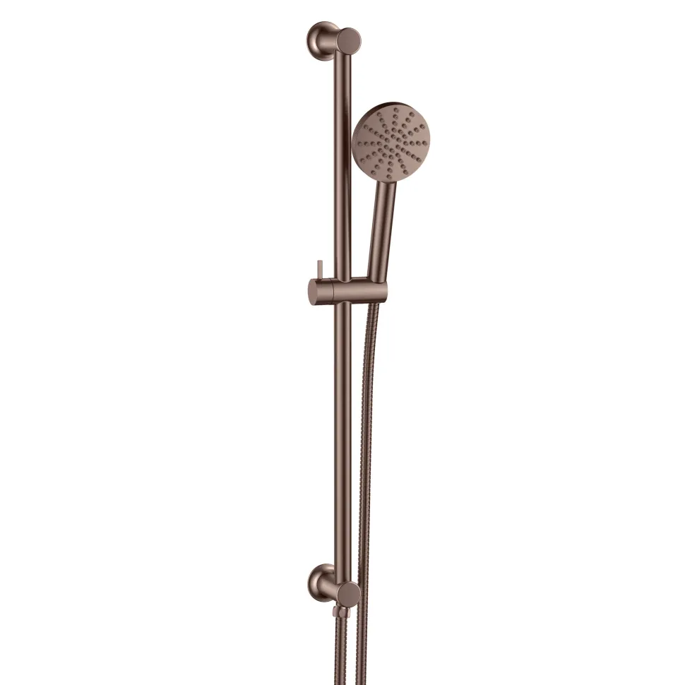 Core Fluted Slide Rail Shower Kit, Shower Handset & Hose with Integrated Elbow