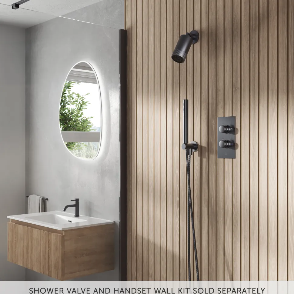 Core Fluted Spotlight Shower Head