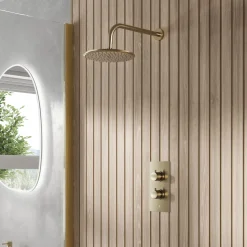 Core 1 Outlet Concealed Shower Valve & Wall Mounted Fixed Shower Head