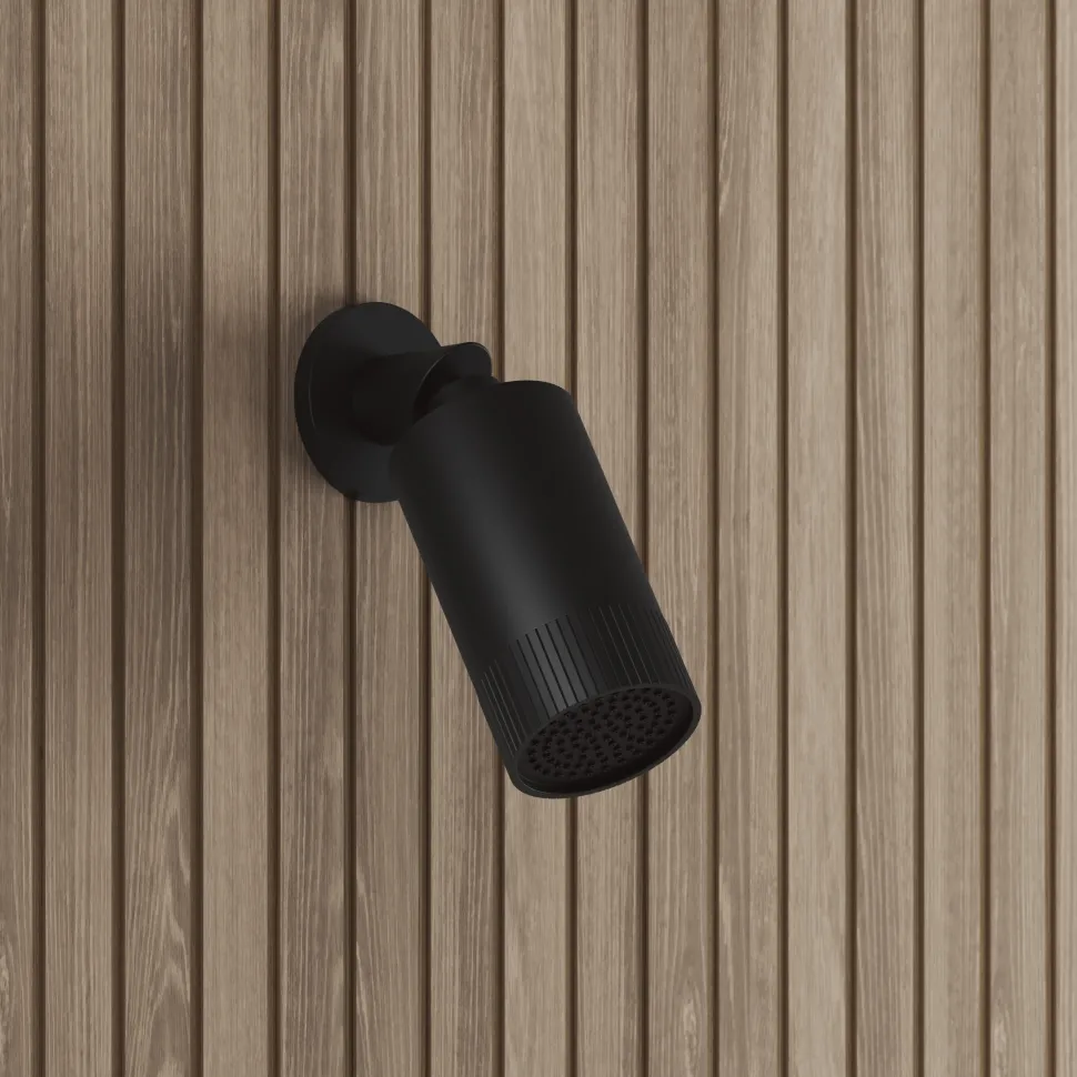 Core 1 Outlet Concealed Shower Valve & Wall Mounted Fluted Spotlight Shower Head