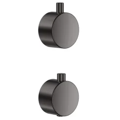 Core 1 Outlet Concealed Shower Valve & Wall Mounted Fluted Spotlight Shower Head