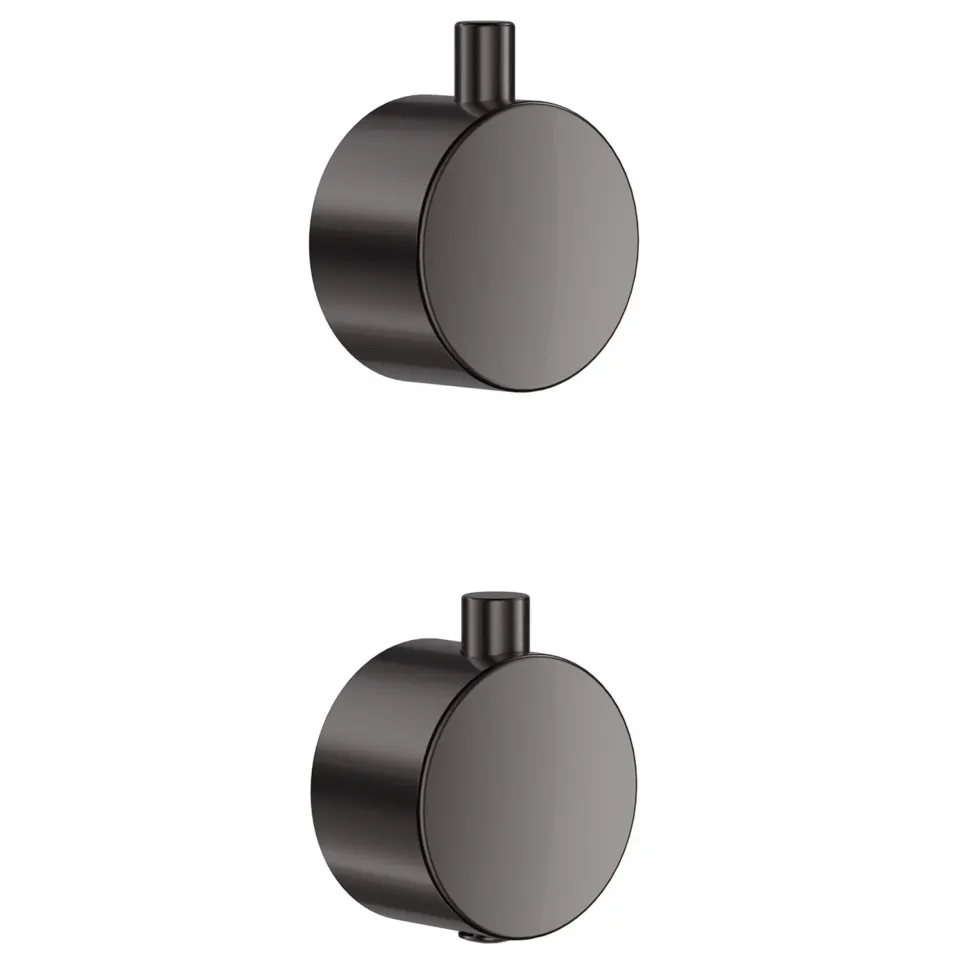 Core 1 Outlet Concealed Shower Valve & Wall Mounted Fluted Spotlight Shower Head
