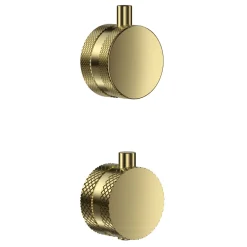Core 1 Outlet Concealed Shower Valve & Wall Mounted Fluted Spotlight Shower Head