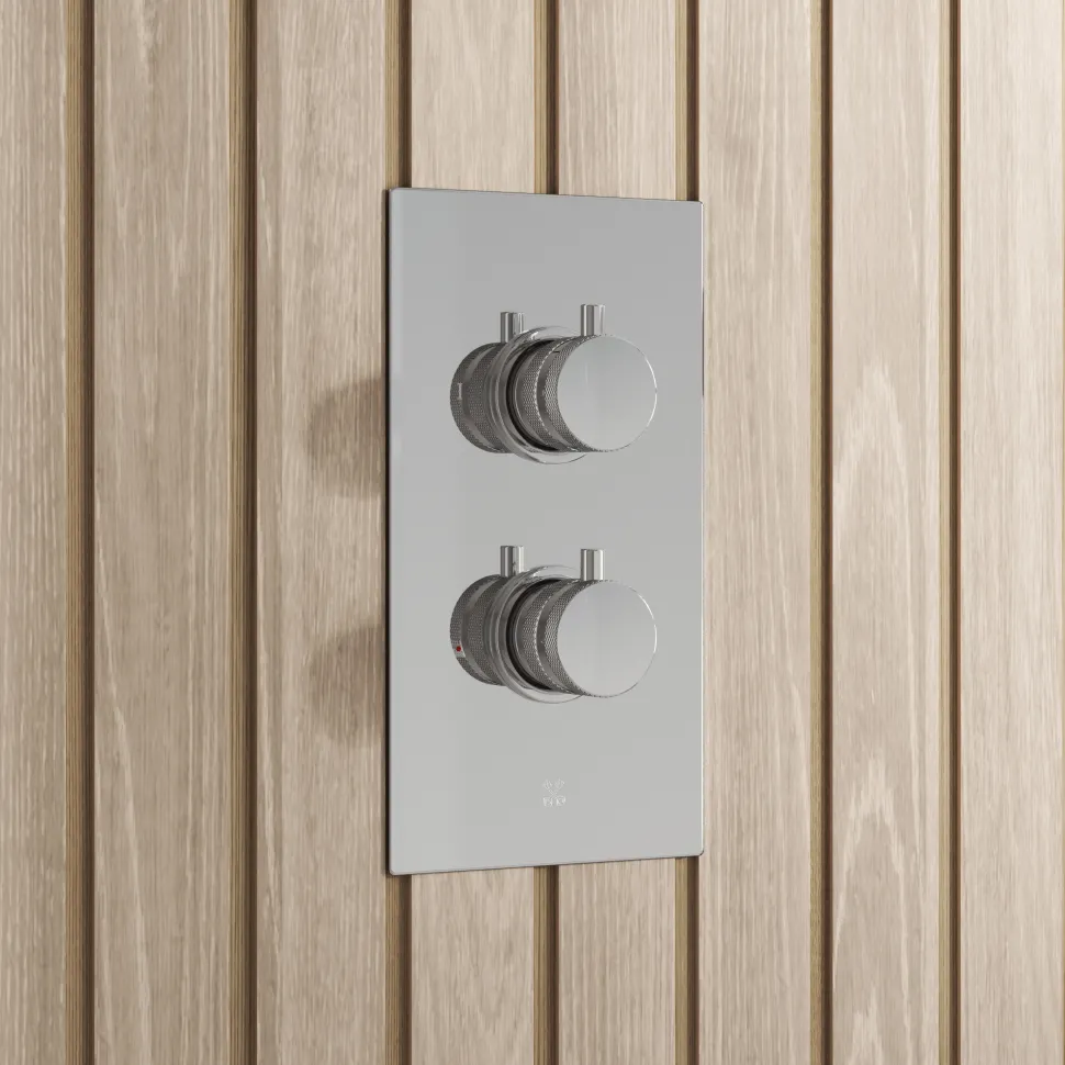 Core 1 Outlet Concealed Valve & Fixed Wall Mounted Square Shower Head