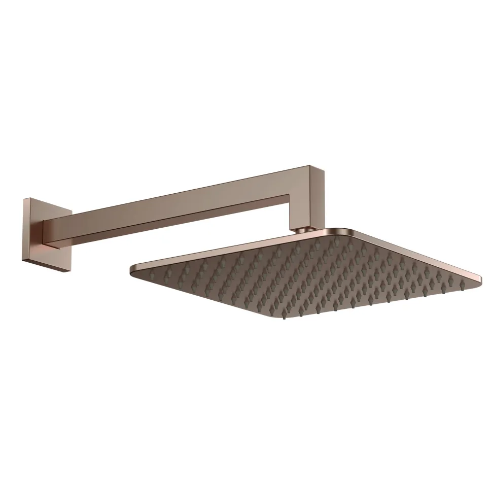 Core 1 Outlet Concealed Valve & Fixed Wall Mounted Square Shower Head