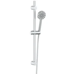 Core 1 Outlet Exposed Thermostatic Bar Valve & Fluted Slide Rail Shower Kit