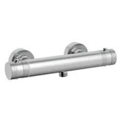 Core 1 Outlet Exposed Thermostatic Bar Valve & Fluted Slide Rail Shower Kit