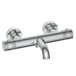 Core 2 Outlet Wall Mounted Bath Shower Mixer with Slide Rail Kit
