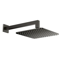 Core Shower Package with 2 Outlet Valve, Fixed Wall Mounted Square Shower Head & Shower Wall Kit