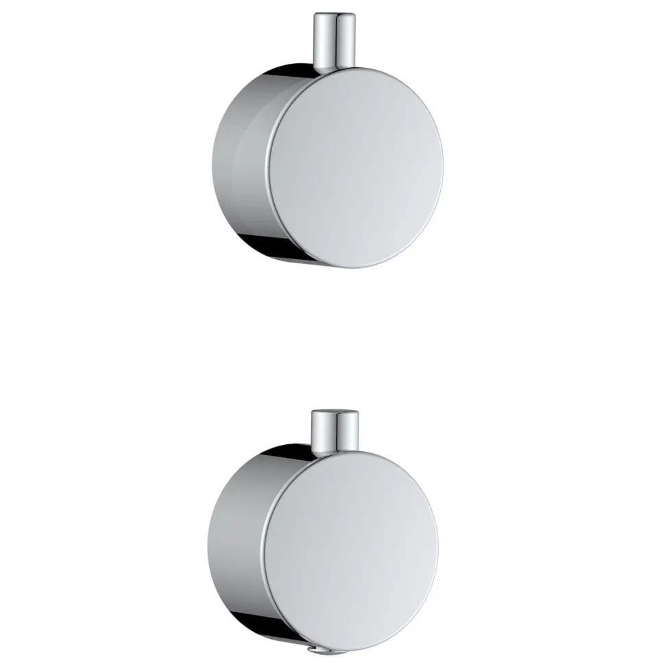 Core Shower Package with 2 Outlet Concealed Valve, Shower Head & Fluted Handset Slide Rail Kit
