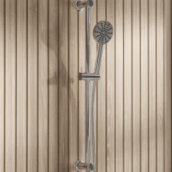 Core Shower Package with 2 Outlet Concealed Valve, Shower Head & Fluted Handset Slide Rail Kit