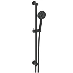Core Shower Package with 2 Outlet Concealed Valve, Shower Head & Fluted Handset Slide Rail Kit