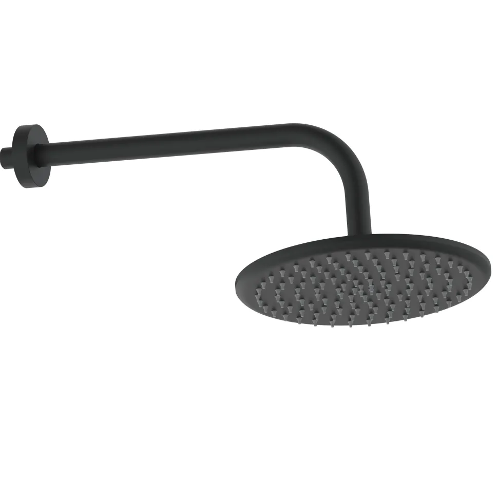 Core Shower Package with 2 Outlet Concealed Valve, Shower Head & Fluted Handset Slide Rail Kit