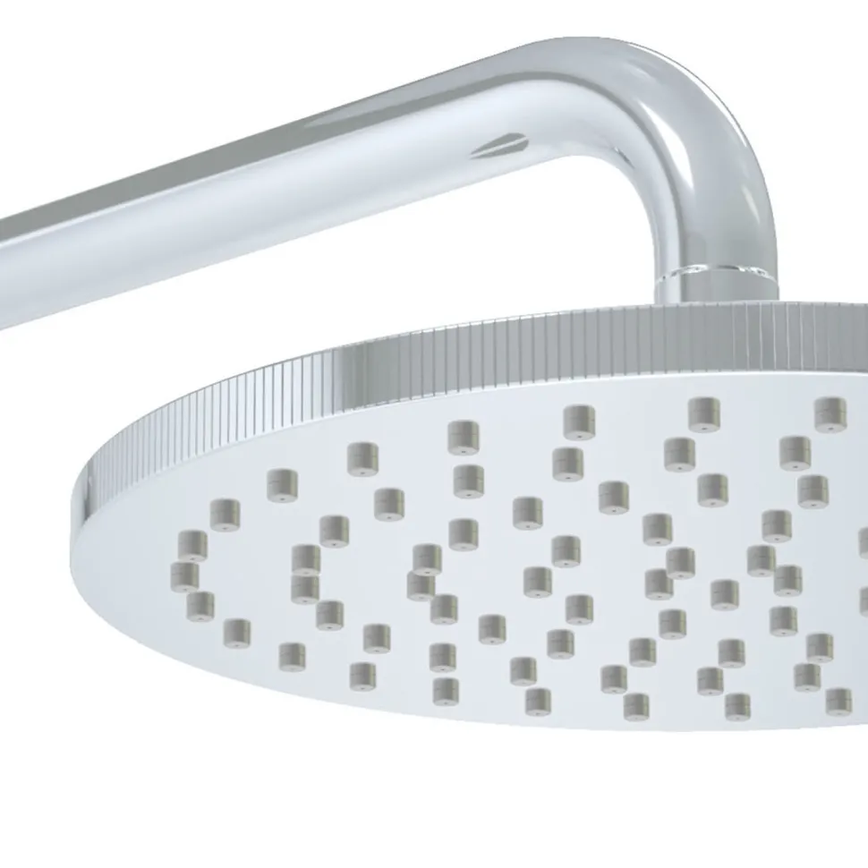 Core Shower Package with 2 Outlet Concealed Valve, Shower Head & Fluted Handset Slide Rail Kit