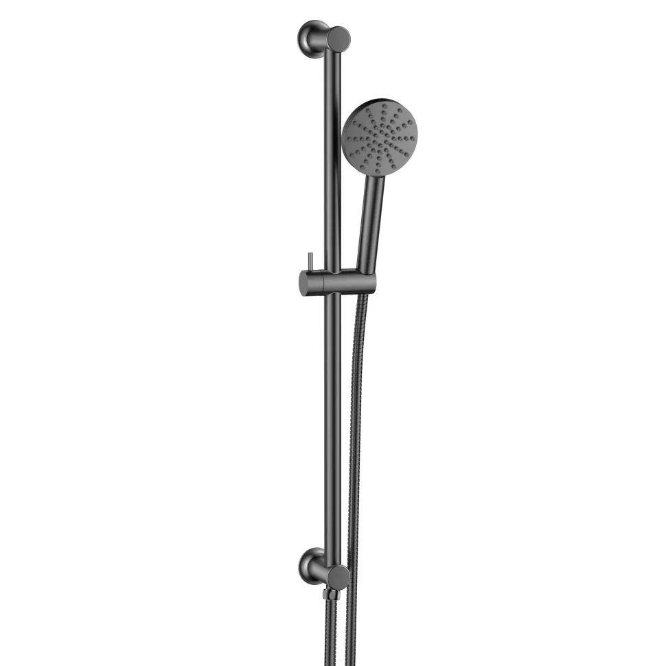 Core Shower Package with 2 Outlet Concealed Valve, Shower Head & Fluted Handset Slide Rail Kit