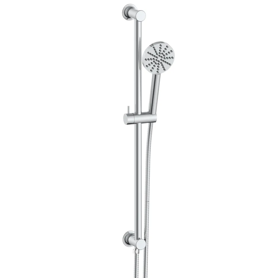 Core Shower Package with 2 Outlet Concealed Valve, Shower Head & Fluted Handset Slide Rail Kit